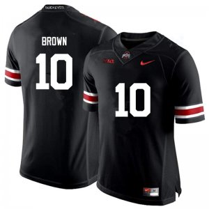 Men's Ohio State Buckeyes #10 Corey Brown Black Nike NCAA College Football Jersey Latest IUY0644ZK